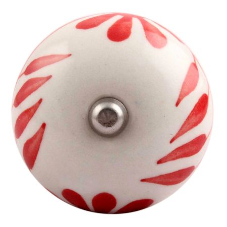 Red Leaf Floral Ceramic Wine Stopper